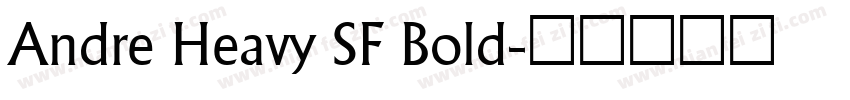 Andre Heavy SF Bold字体转换
